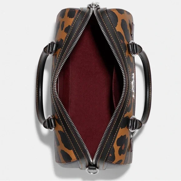 Coach Satchel with Leopard print